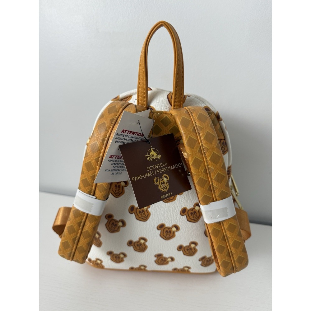 RARE! NEW WITH‎ TAGS! Loungefly Disney Parks Mickey Mouse Waffle Mini Backpack! - Picture 7 of 12